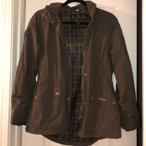 Barbour lined raincoat
